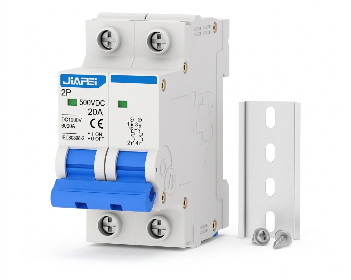 Breaker JIAPEI 2P 500 VDC 20 Amp