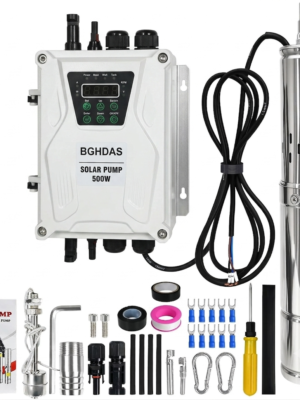 Bomba Solar BGHDAS 500 Watts, 7.9 GlPM, Pozos de 393 ft de altura